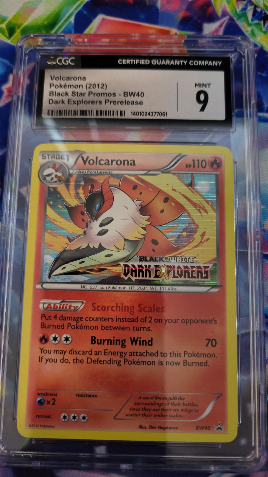 Volcarona Promo Mint 9 Slab