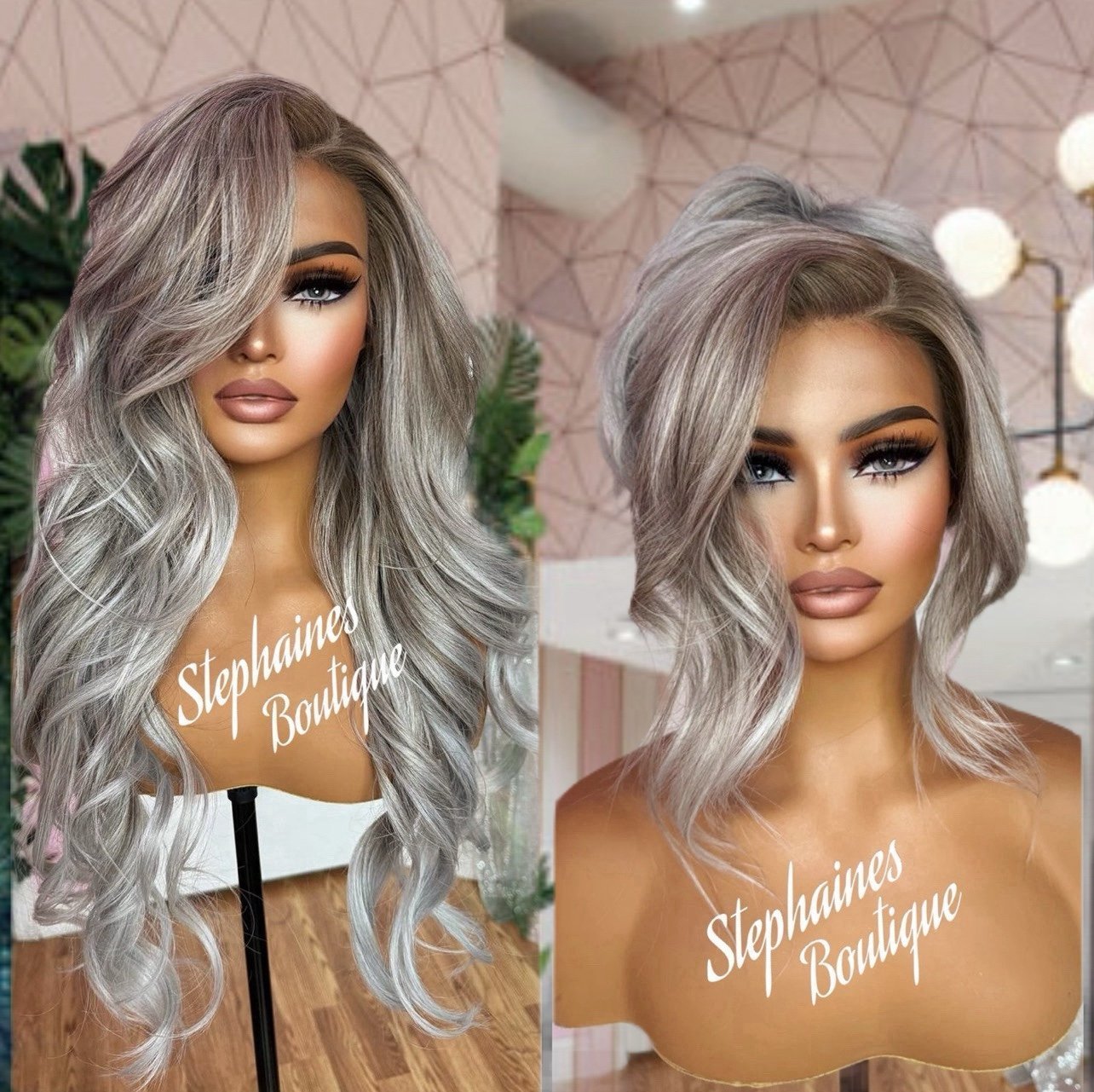 Human Hair Blended Lace Front Wig