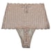 NWT VICTORIA'S SECRET High Waist Thong Sz L Lace Light Pink