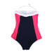 Kate Spade Colorblock One Piece Swimsuit Medium Red Black, Pinup Bathing Suit