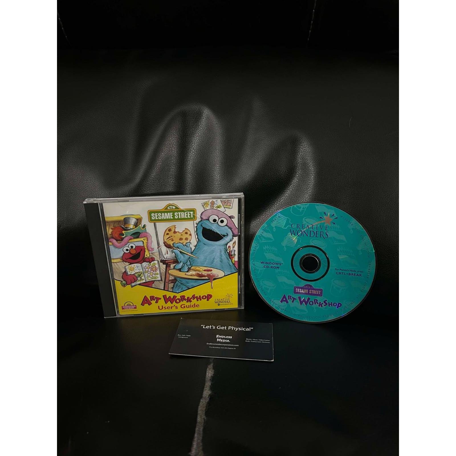 Sesame Street Art Workshop PC PC Games Item and Manual