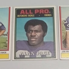 Vintage Topps Minnesota Vikings Football Cards Lot