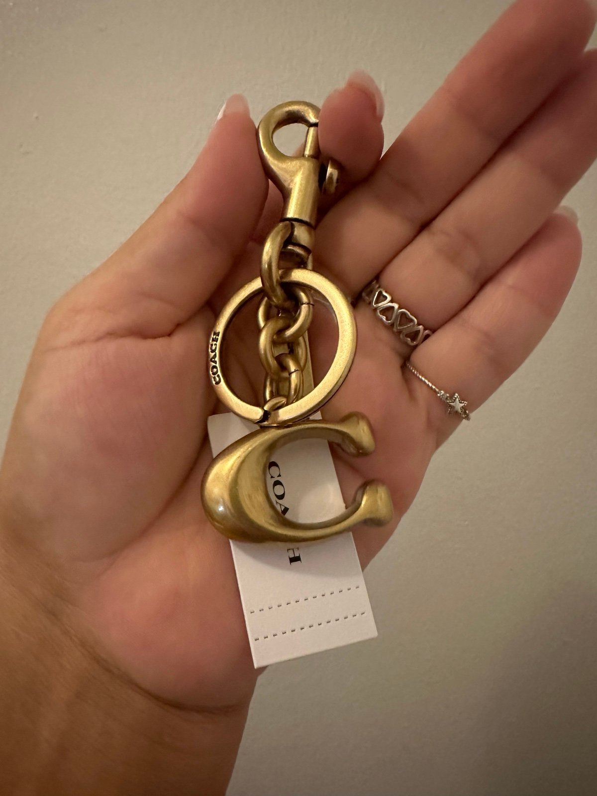 Coach Signature Bag Charm