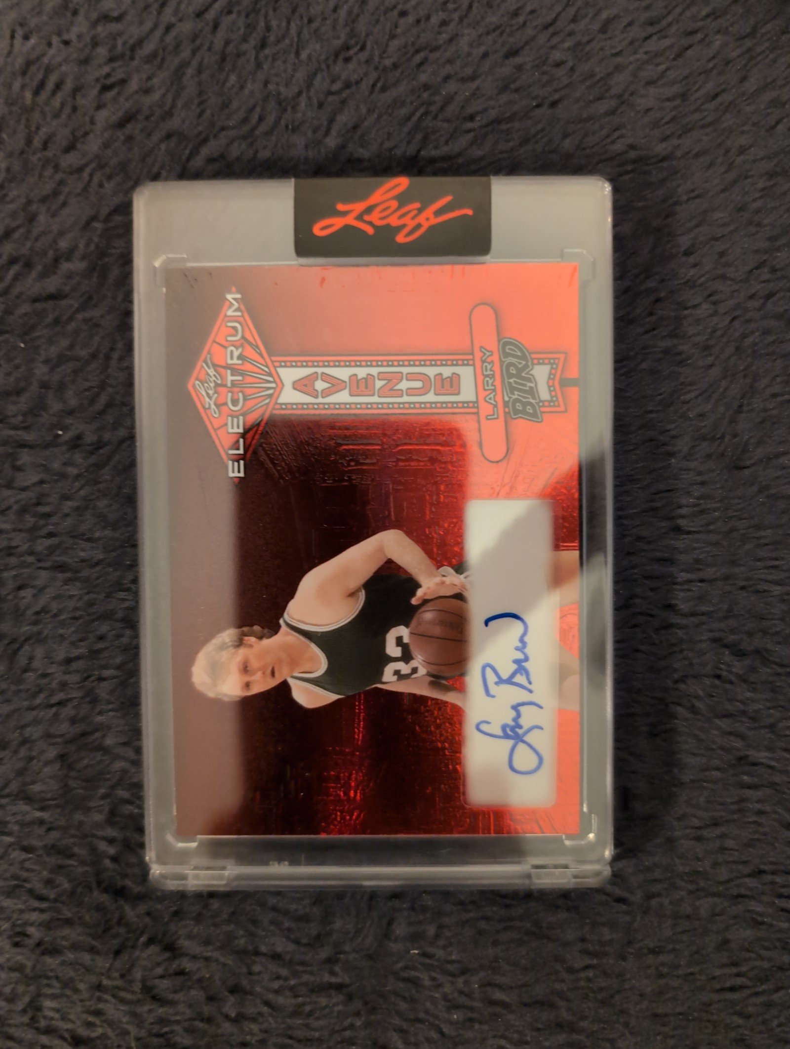 2024 Leaf Electrum Larry Bird Avenue autographed short print 1/2 EA-LB1