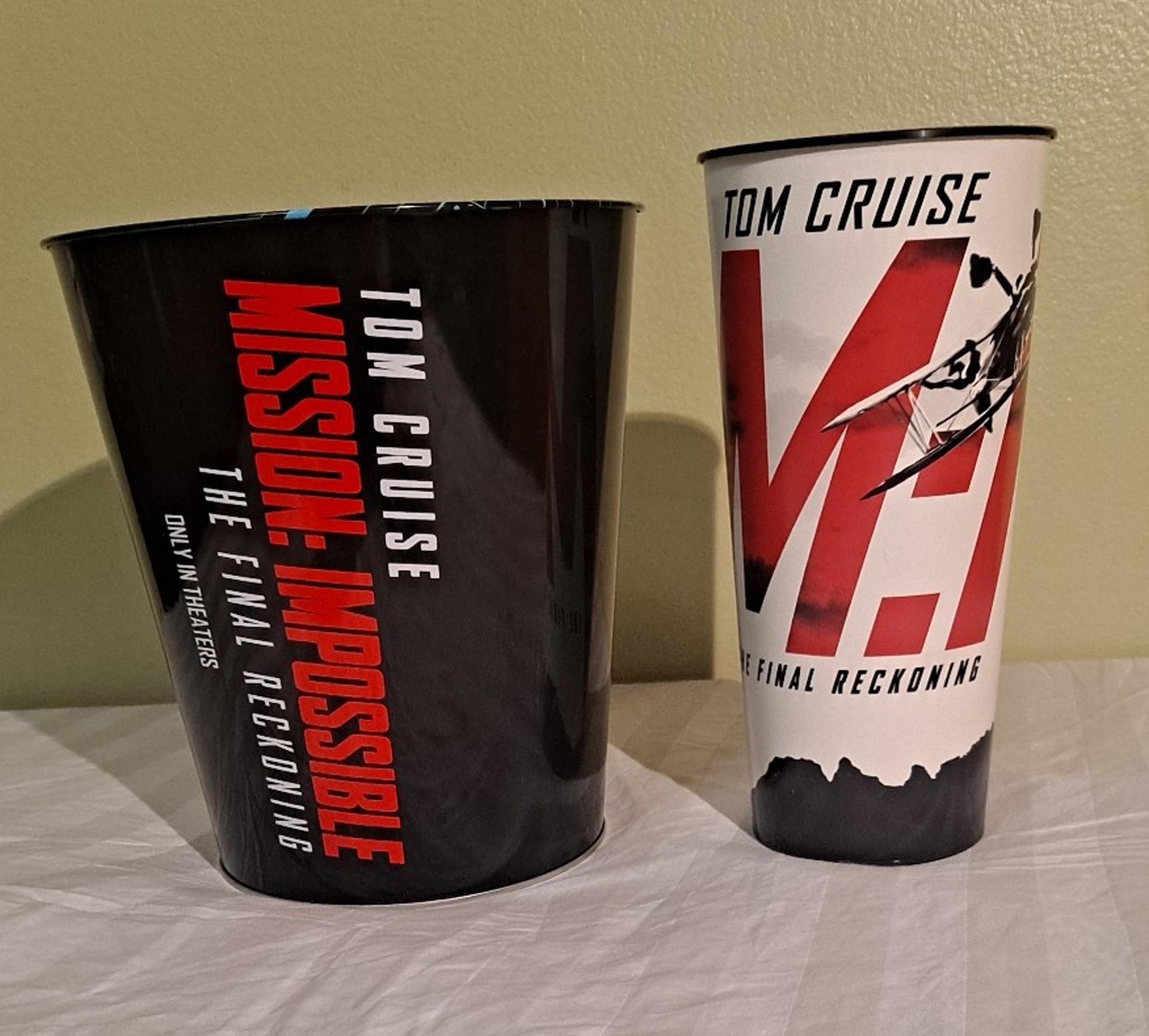 Mission Impossible: The Final  Reckoning Collectible Popcorn Bucket and Cup
