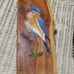 Eastern Bluebird Twig Handpainted Reclaimed Wood Wall Decor Kay's Originals