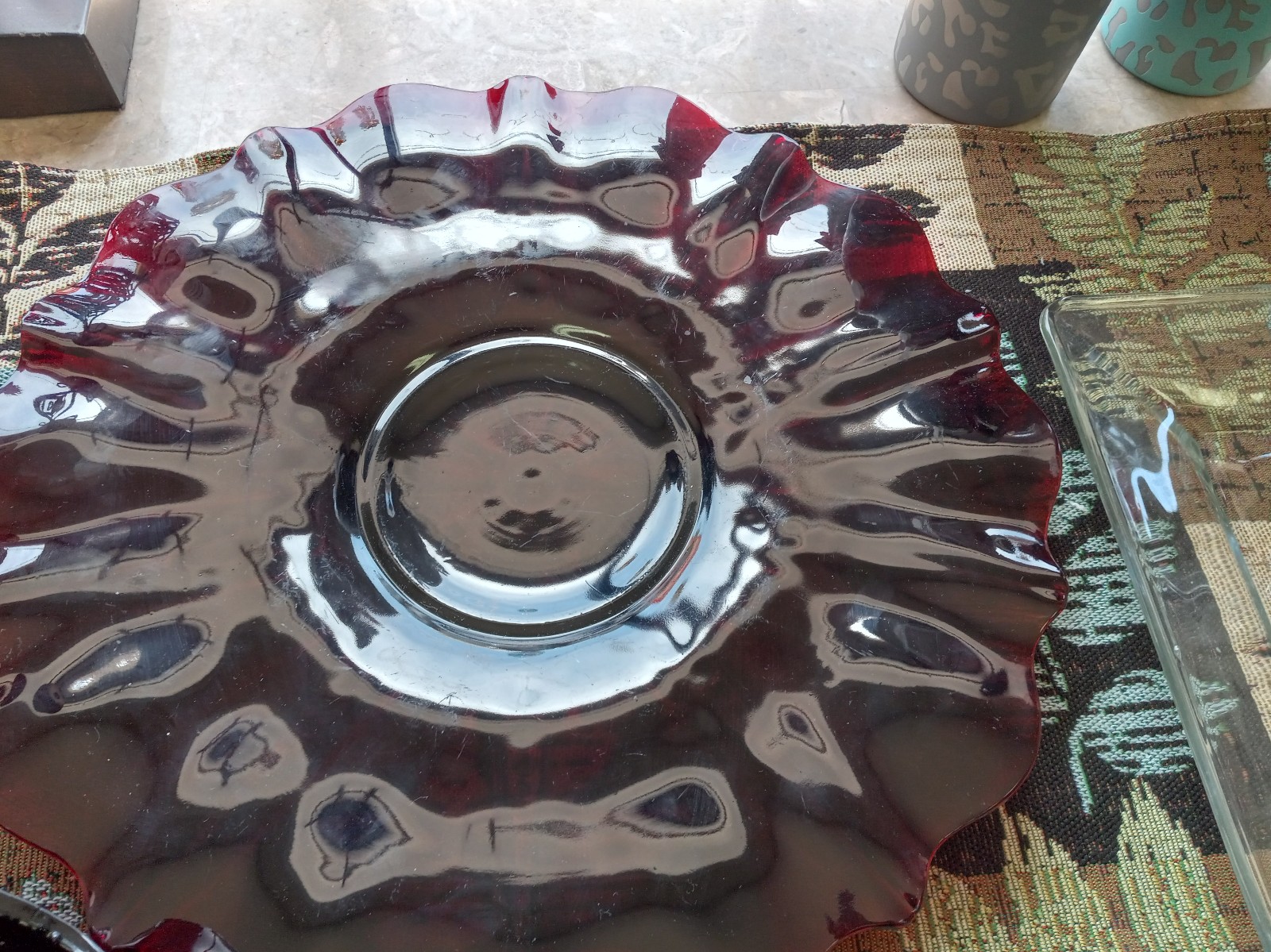 Anchor hocking ruby red set