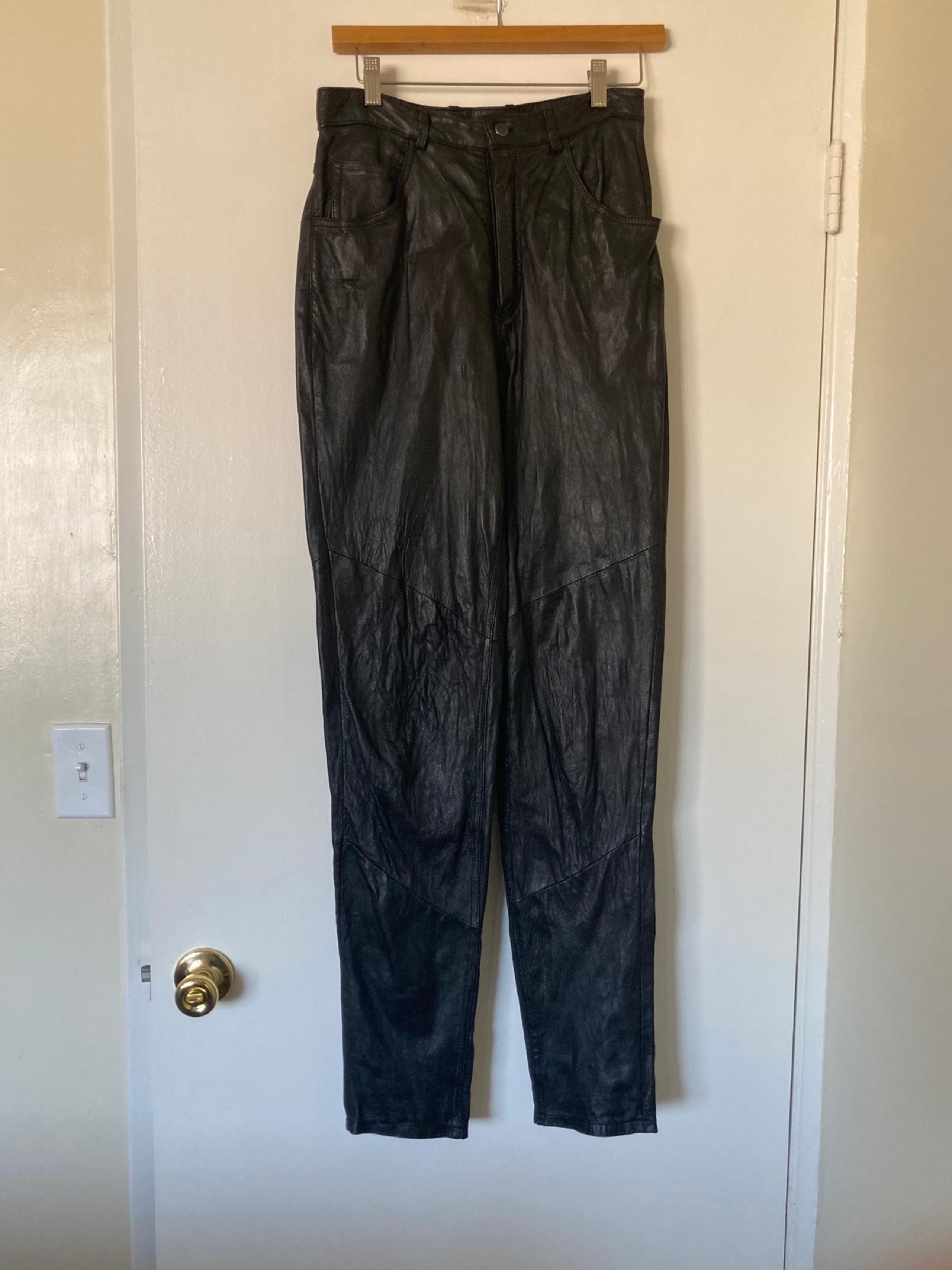 Vintage WILSONS leather pants womens sz 8