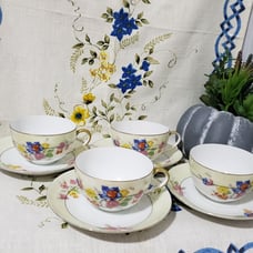 Union K Made In Czechoslovakia 8pc Cups