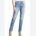 SLVRLAKE Virginia High Waist Jeans Size 31 Women Slim Straight Leg In Crossroads