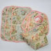 Handmade Winnie the Pooh Cotton Calico Print Baby Set with pouch 10.5Wx12L.