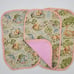 Handmade Winnie the Pooh Cotton Calico Print Baby Set with pouch 10.5Wx12L.
