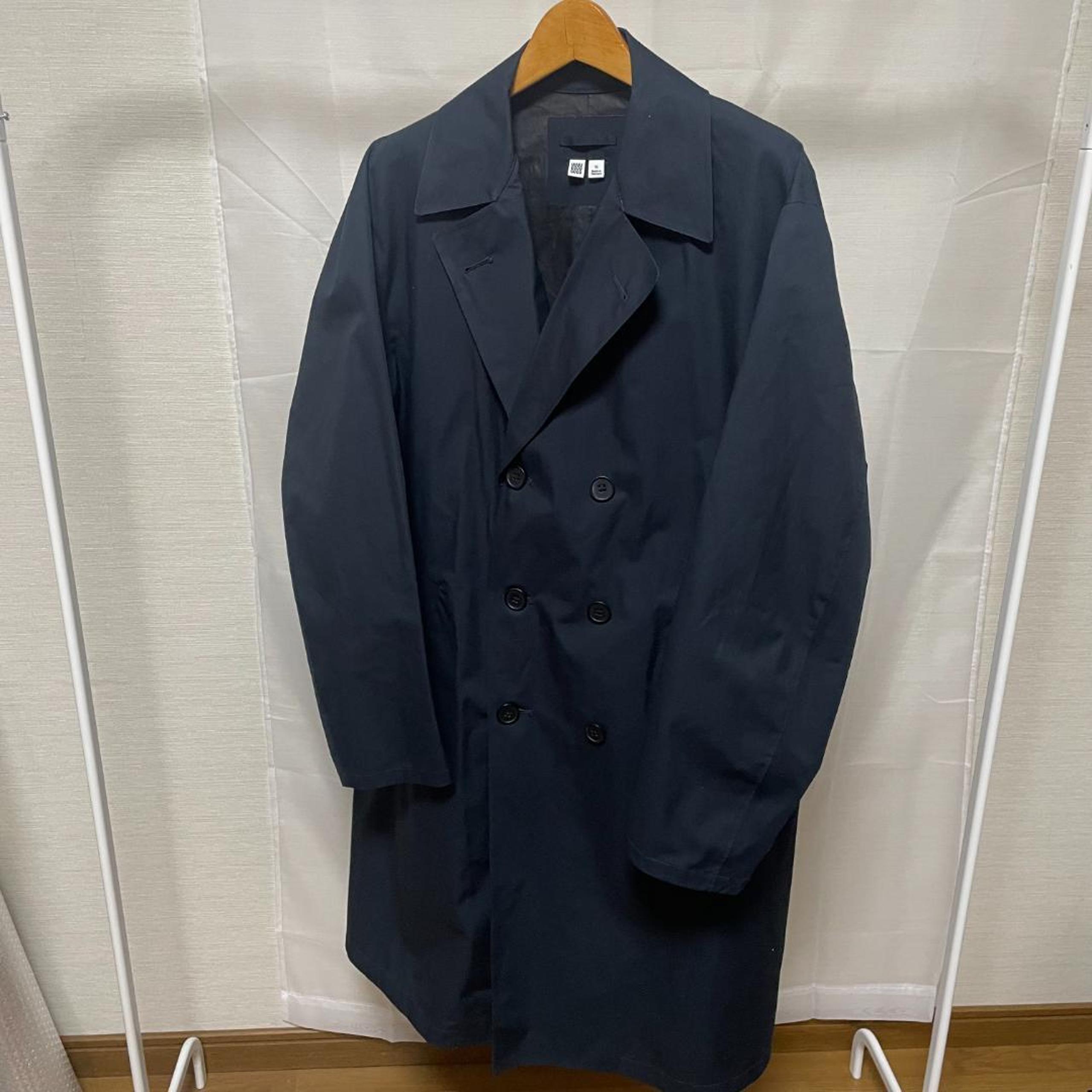 UNIQLO U Blocktech Trench Coat, Black, XL, Men's