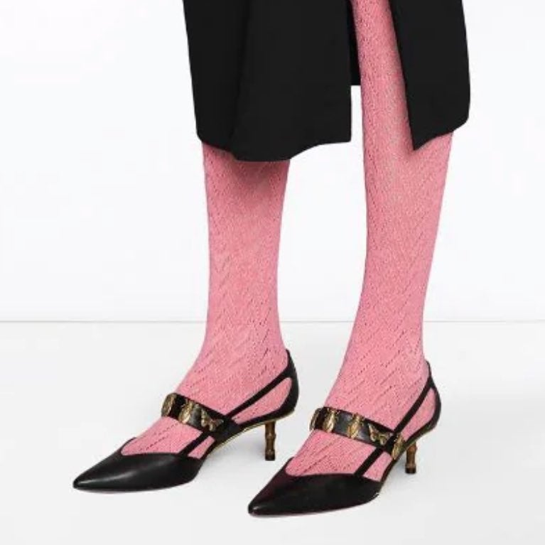 GUCCI Women's Black Insect Studded Strap