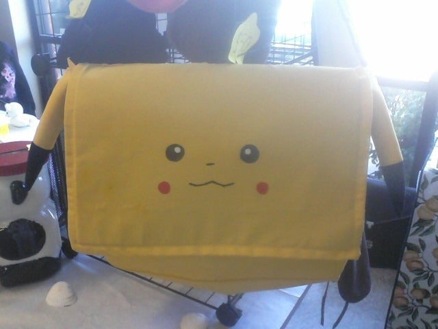 Handmade Pokemon Pikachu Messenger Bag