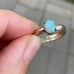 Vintage solid 14k gold opal ring size 4