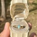 Vintage solid 14k gold opal ring size 4