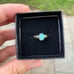 Vintage solid 14k gold opal ring size 4