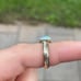 Vintage solid 14k gold opal ring size 4