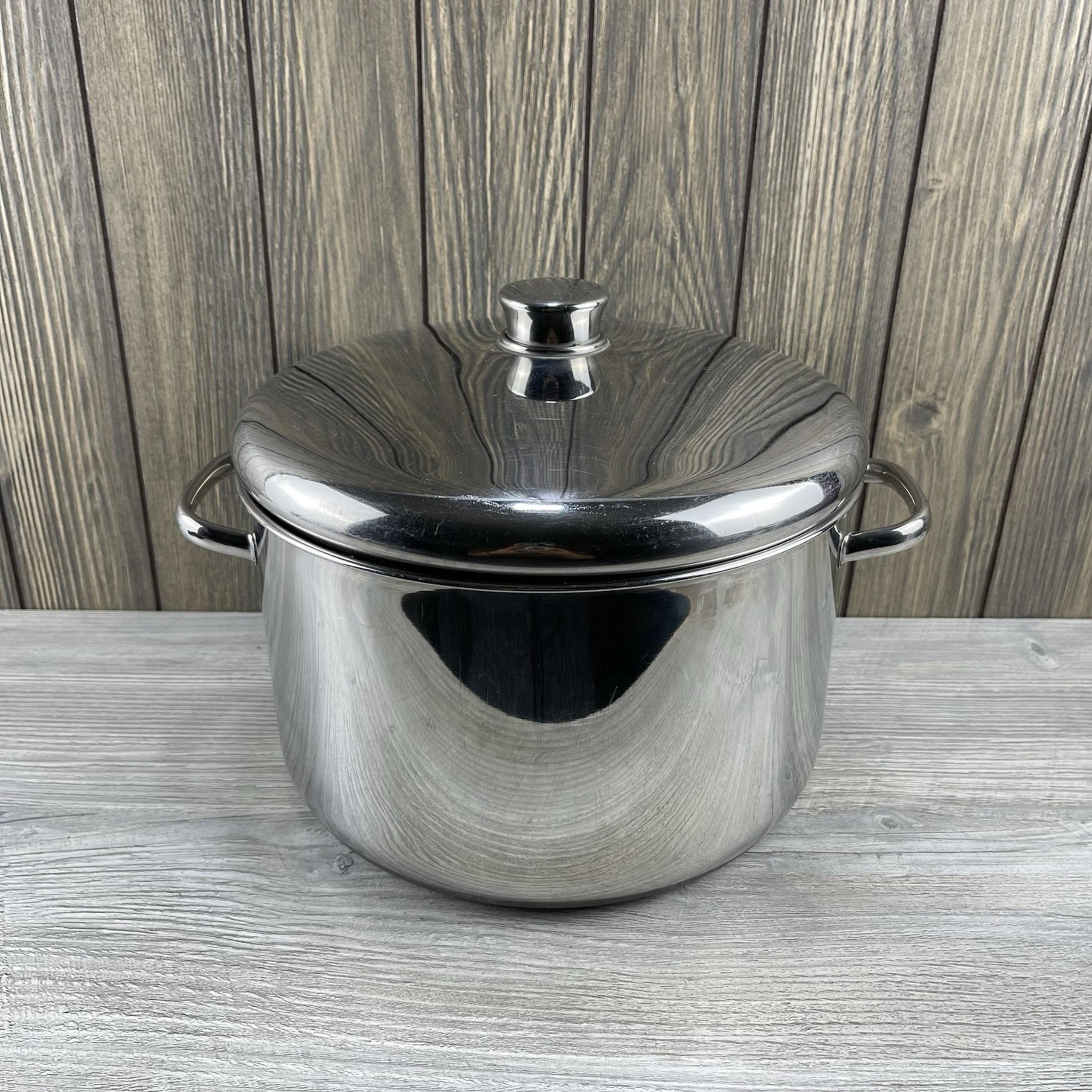 Farberware Millennium Stainless NEVER STICK 8QT Stock Pot Lid 2 Handles USA