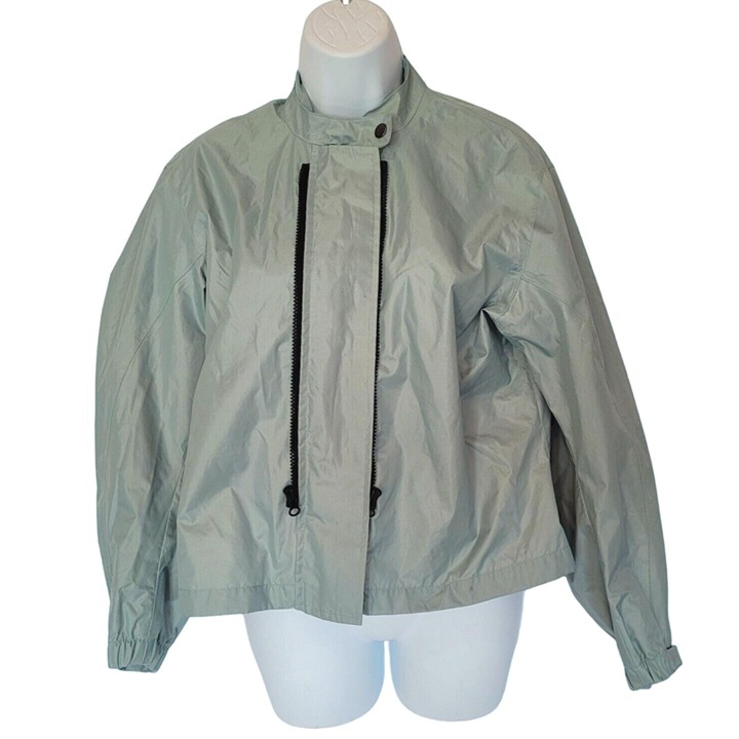Joe Rocket Motorcycle Jacket Womens L Green Full Zip Coat Soft Shell Zippers