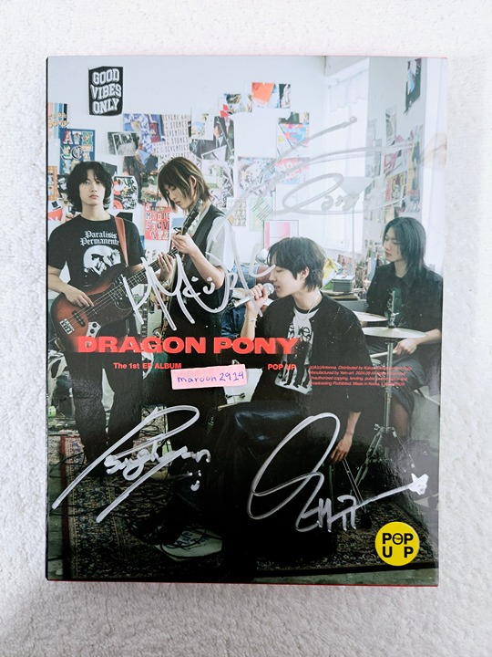 DAMAGED DRAGON PONY Pop Up Signed Promo Album Autographed 1st EP