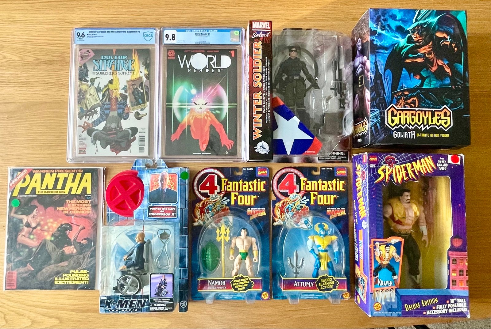 Marvel Action Figure/Graded Comic Book Lot