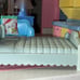 Dollhouse playskool tray bed & tv stand set Victorian