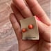 Vintage 14k salmon coral earrings nice!