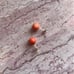 Vintage 14k salmon coral earrings nice!