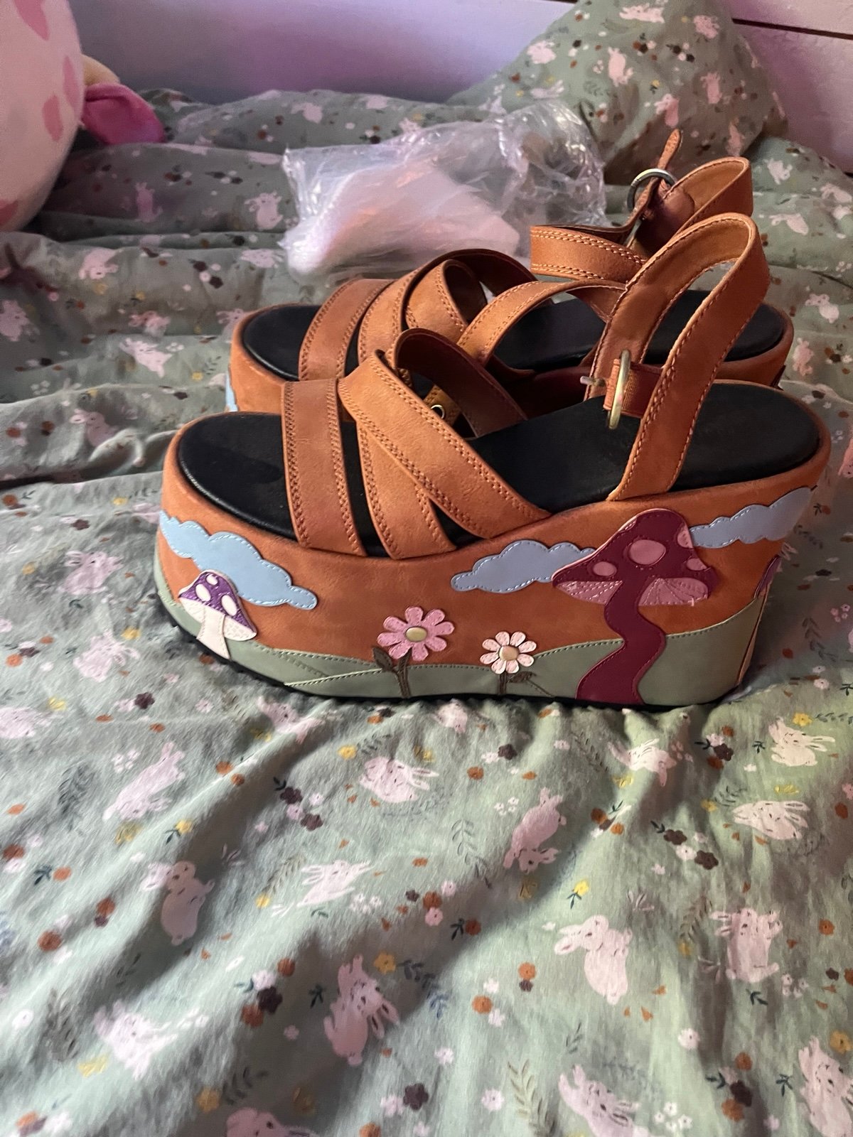 Dolls kill mushroom platform sandals