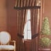 5 pc Lenox Gilded Tapestry Panel with Tiebacks & Valance Set 370 NIP