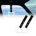 NEW 2PCS DEVIL LOVE HEART WHITE JDM TSURIKAWA RING Black Handle Strap Drift