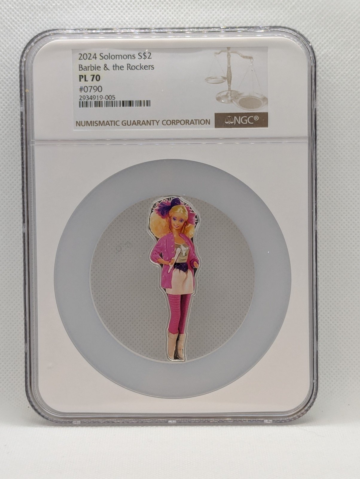 PAMP 1oz Barbie and the Rockers NGC PL70
