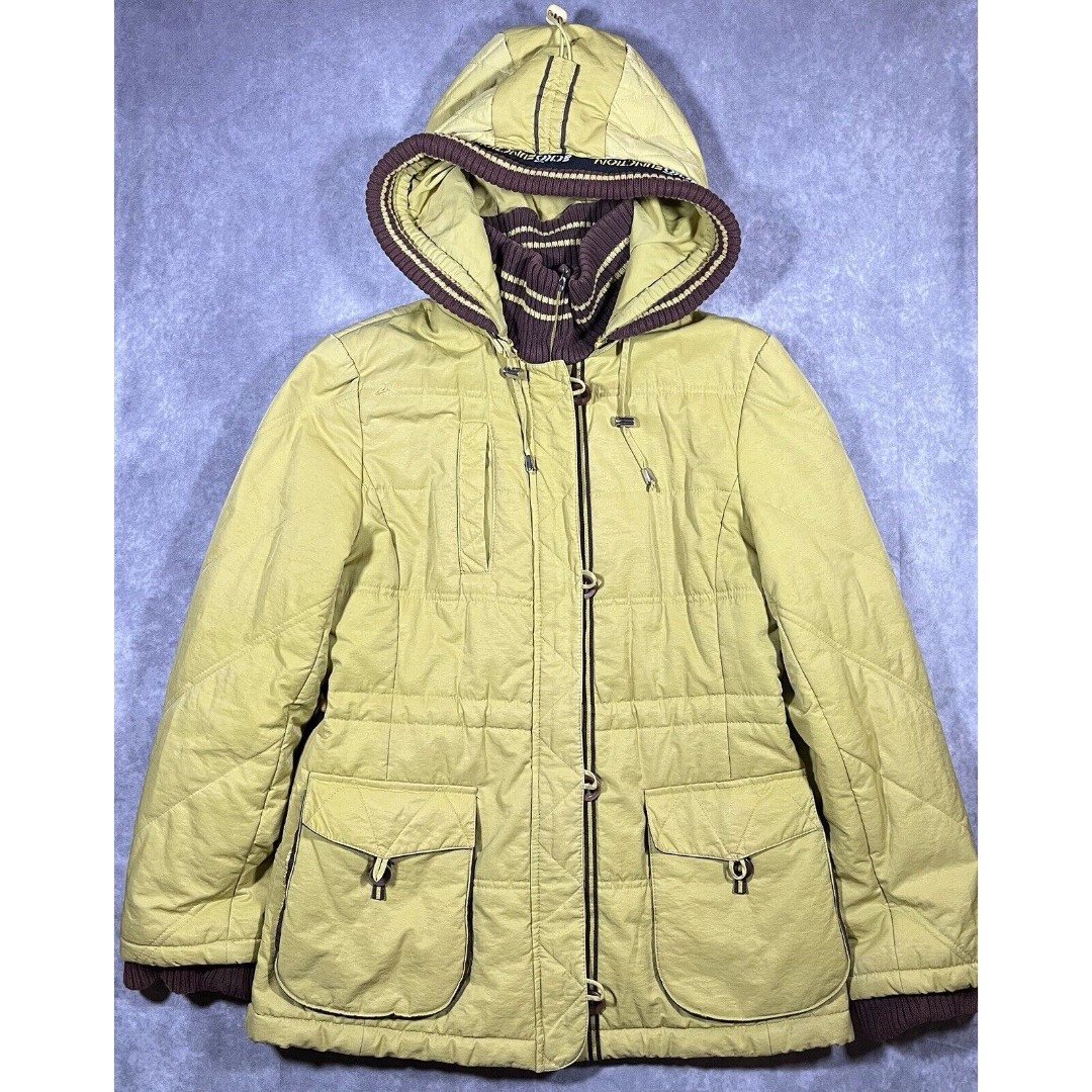 Ecko Function Coat Womens Medium Hooded Parka Jacket Vintage
