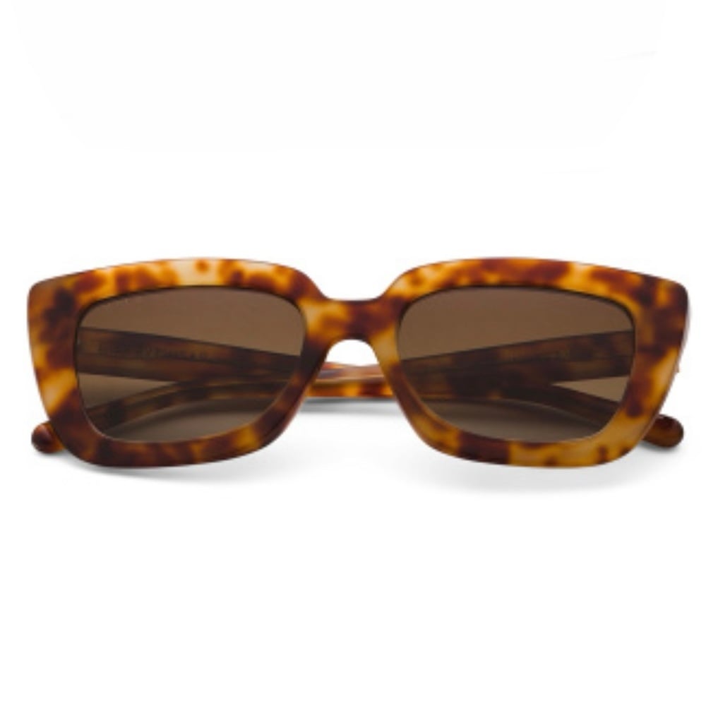 DIFF Runi Polarized Sunglasses Solstice Tortoise Frame Brown Gradient Lens