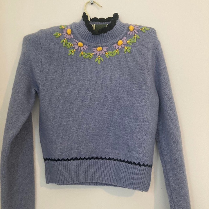 Zara Womens Blue Jumper