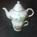 Stackable porcelain Fruit basket Teapot & Teacup Set