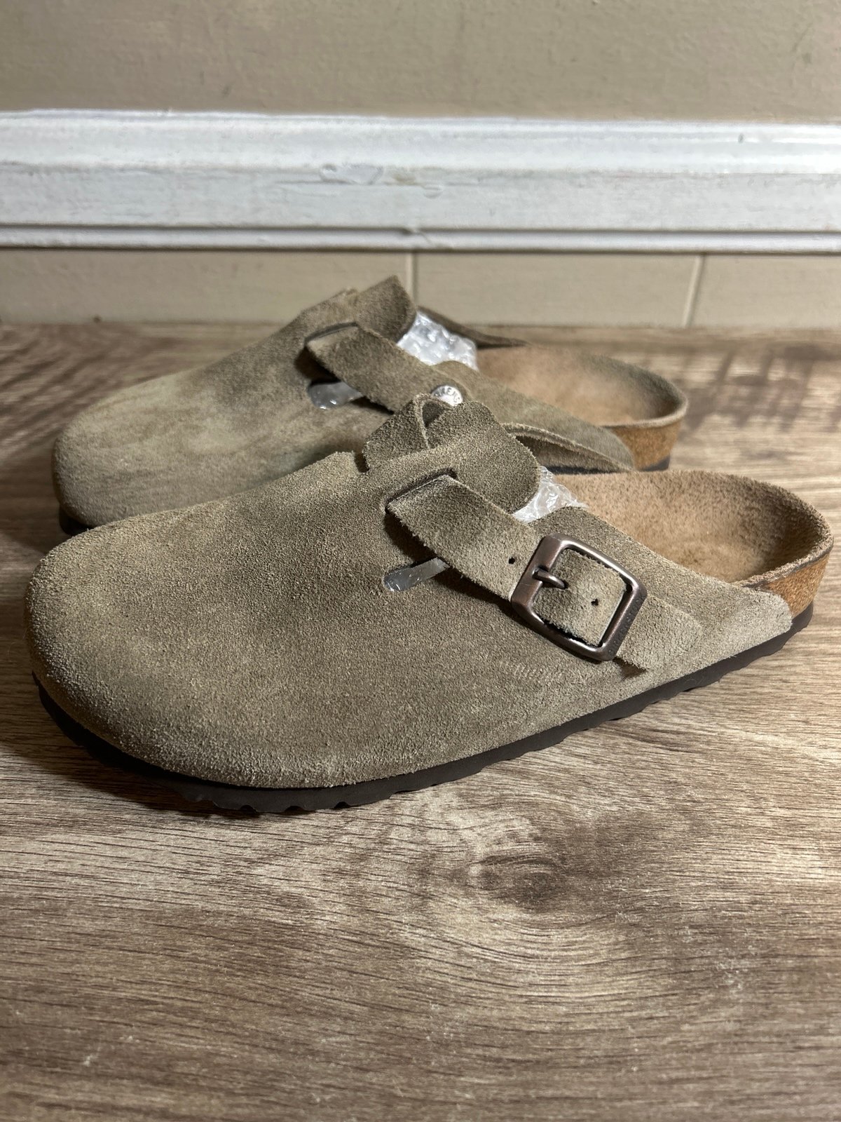 Birkenstock Boston soft footbed suede leather clog. 36/ L5.
