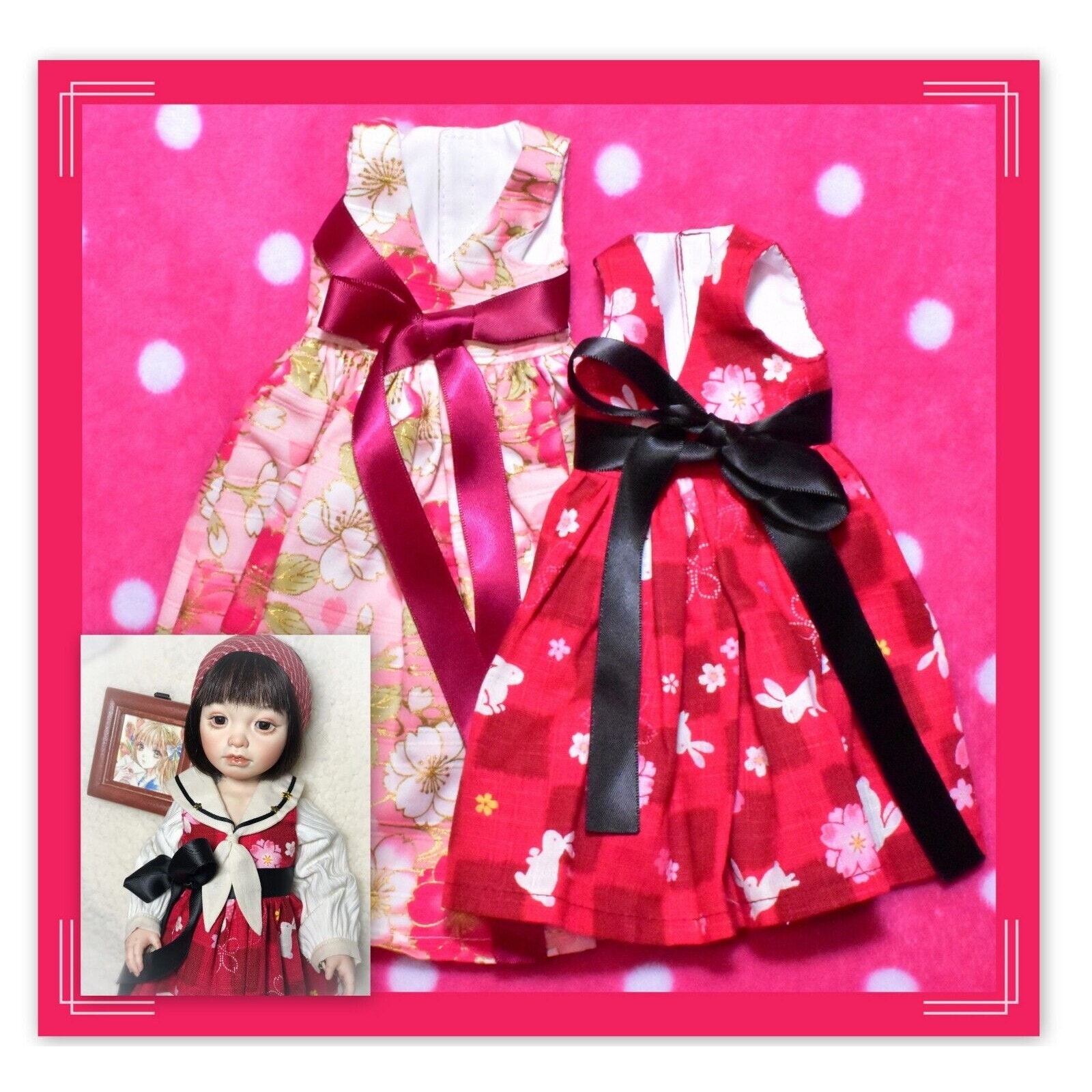 1/4 BJD Esukaiyakurabu Dress Outfit Lot Volks MSD MDD Dollfie Dream Rock'n Rouge