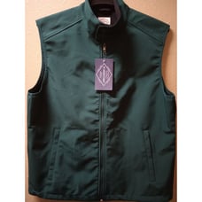 Nwt St John's water resistant windproof stretch full zip sleeveless green vest L