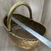 Vintage Large Decorative Table Center Piece Hammered Brass Fruit Plated Basket