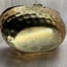Vintage Large Decorative Table Center Piece Hammered Brass Fruit Plated Basket