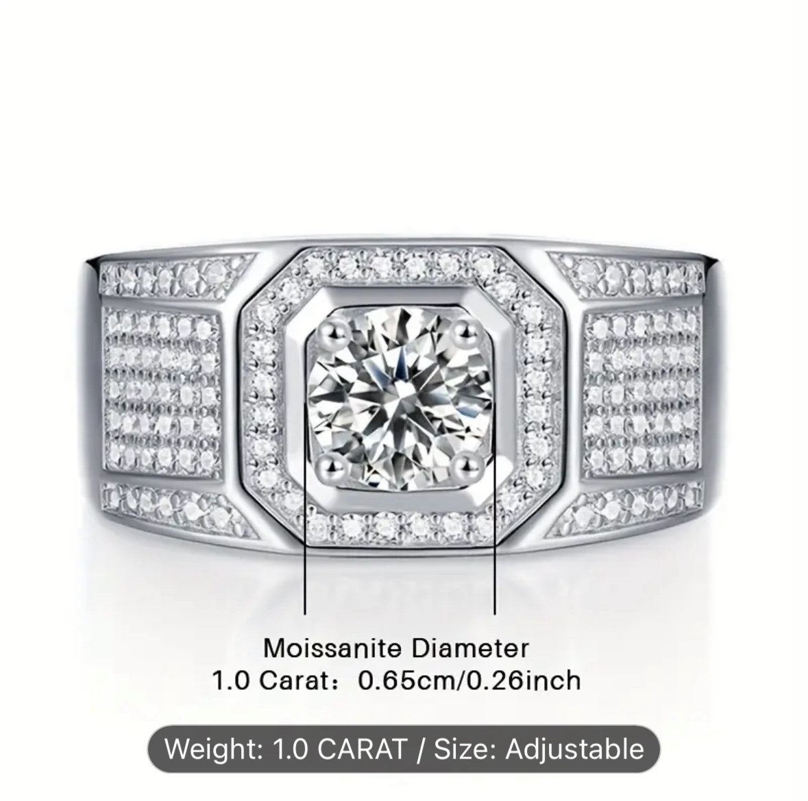 Diamond man ring