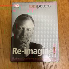 Tom Peters Signed Book Re-Imagine Hardco