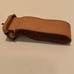 Louis Vuitton Luggage Tag Attachment Tan Leather Adjustable LV Buckle Strap