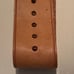 Louis Vuitton Luggage Tag Attachment Tan Leather Adjustable LV Buckle Strap