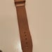 Louis Vuitton Luggage Tag Attachment Tan Leather Adjustable LV Buckle Strap