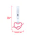 NEW 2PCS SPACE HEART PINK JDM TSURIKAWA RING White Handle Strap Drift Charm