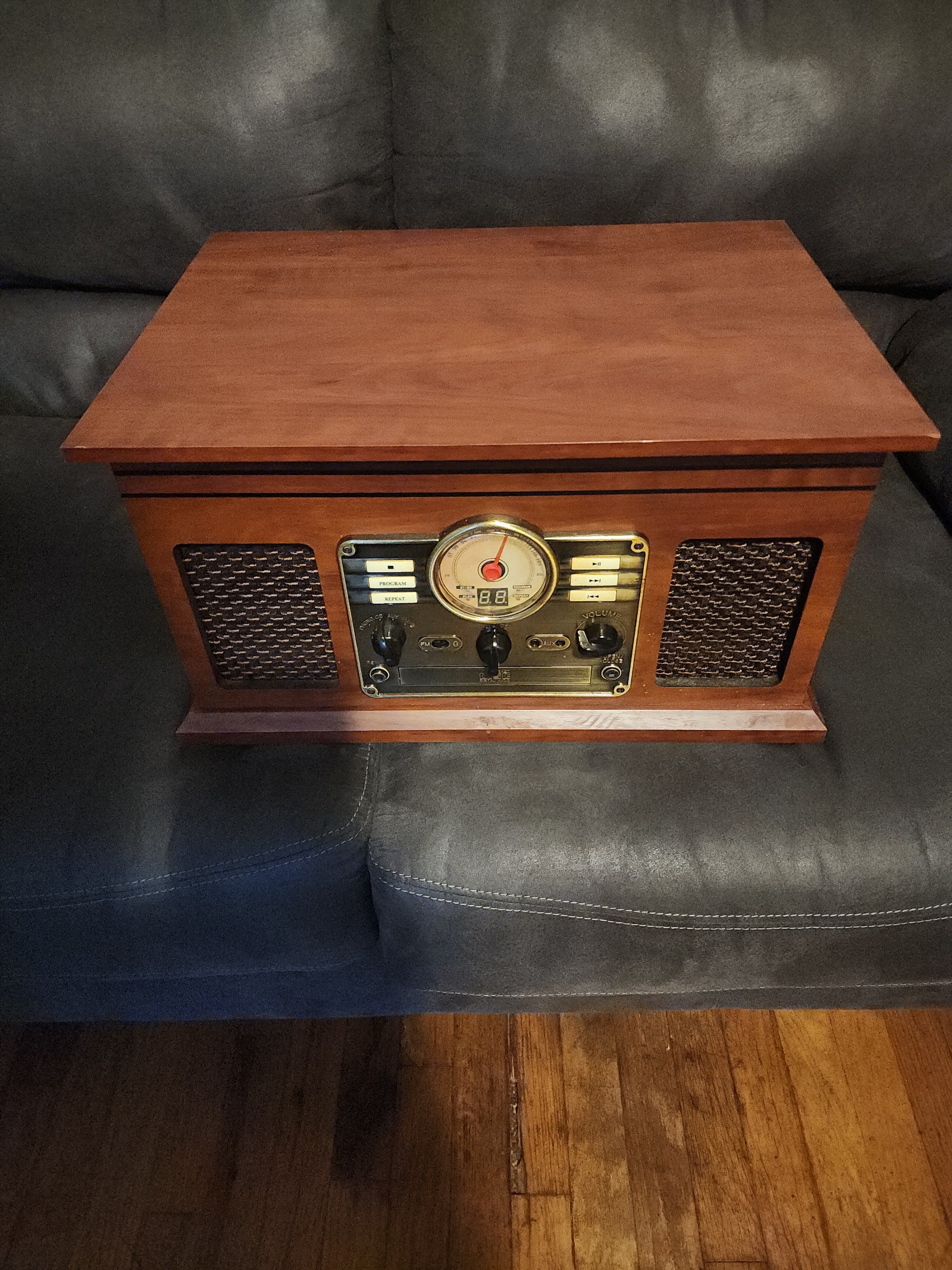VICTROLA VTA-200B 6 in 1 Record Player, CD,Cassette,Radio, with Bluetooth